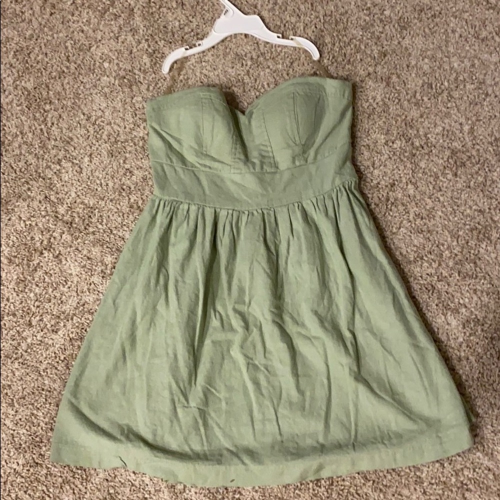 Green dress for spring